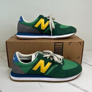 New Balance Men's 420 V2 Classic Casual Shoe - Team Forest Green/ Yellow - 9